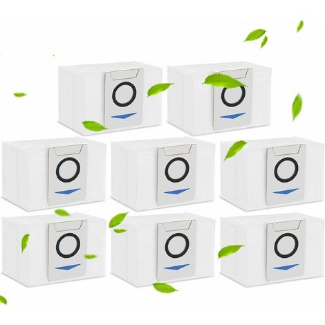 8 Stück X1 Omni Staubbeutel Für Ecovacs Deebot X1 Omni, X1e Omni, X1 Turbo, T10 Omni, T20 Omni Staubbeutel Für Absaugstation, 3l Große Kapazität Staubsaugerbeutel Ersatzteile