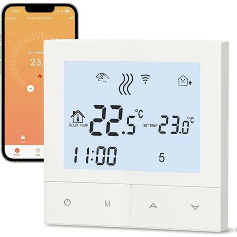 Intelligentes Heizthermostat, Wifi-wandthermostat Mit Lcd-display Für Einfache Steuerung Und Programmierung, Tds72wifi-ep