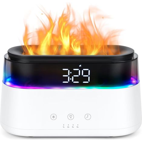 Ätherische Öle Diffusor, 21 Led Mit Farbwechsel, Timer Und Automatische Abschaltung Bei Wassermangel, 2-in-1 Aromadiffusor Und Luftbefeuchter Mit Kühlem Nebel (weiß)