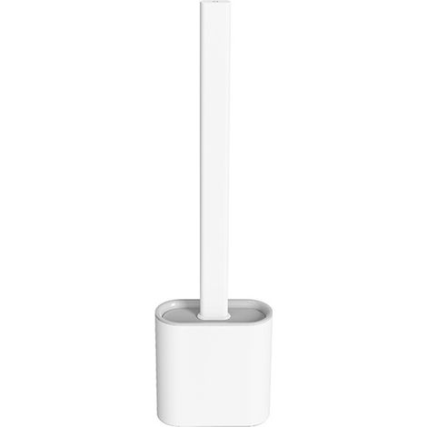 Weiche Silikon-toilettenbürste – 2er-set Mit Wandhalterung Und Langem Griff, Ideal Für Modernes Badezimmer