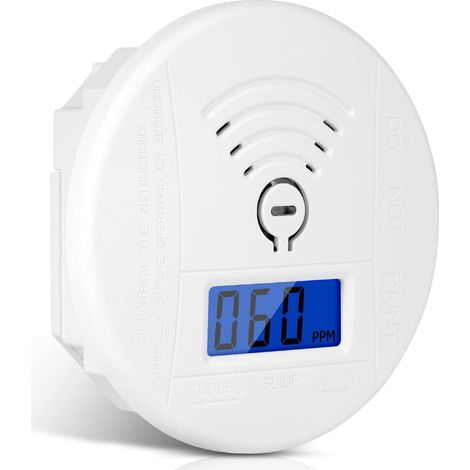 Kohlenmonoxidmelder, Intelligenter Co-melder Mit Lcd-bildschirm, Konform Zur Norm En 50291, Mit Testknopf Und Led-statusanzeige (mini 1 Stück)