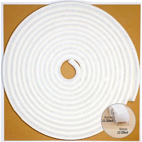 Dichtungsbürste Für Fenster/schiebetüren, Rahmenseitig (33 Fuß X 11/32 Zoll Träger X 11/32 Zoll Bürste, Weiß)