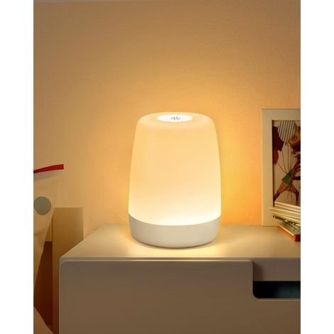 Led-nachttischlampe Mit Berührungssteuerung Für Kinderzimmer Und Wohnzimmer, Dimmbar Mit Warmlicht-modus Und 256-farben-rgb-wechsel, Usb-aufladbare Nachtlicht Für Erwachsene Mit Timer