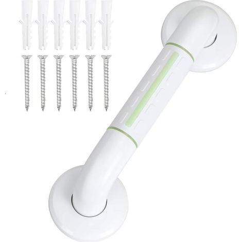 Set Mit 1 Badezimmer-griffstange Aus Edelstahl 304 Mit Rutschfestem Griff - Haltegriff Mit Leuchteffekt, 30 Cm