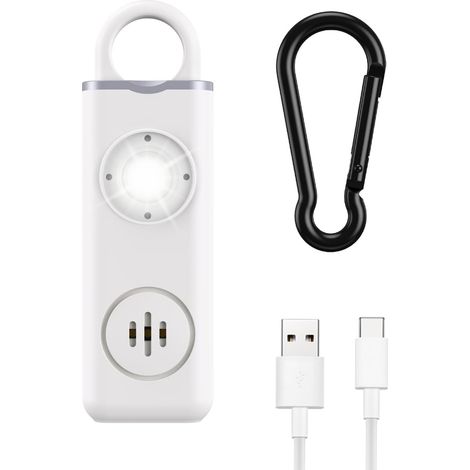 Persönlicher Alarm, 130 Db Selbstverteidigungssirene, Sicherheits-schlüsselanhänger, Blinkende Led-lichtsignalisierung, Notfallalarm