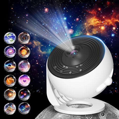 13-in-1 Sternenprojektor Und Planetarium Für Das Schlafzimmer, Bluetooth-musik Und Weißes Rauschen, Decken-nachtlicht Mit Timer