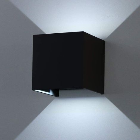 12w Led Außenwandleuchte – Kaltweißes Licht 6000k / Warmweiß, Modernes Innen- Und Außenwandlicht, Ip65 Wasserdicht, Wandleuchte Mit Einstellbarem Abstrahlwinkel, Lampe Für Eingangsbereich