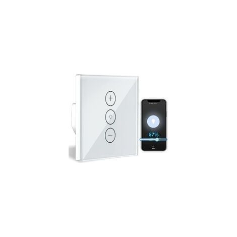 Dimmerschalter, Wifi-dimmer Mit Prozentfunktion Und Synchronisationsfunktion, Sprach-app-steuerung, Wlan-einbaudimmer Für Beleuchtung