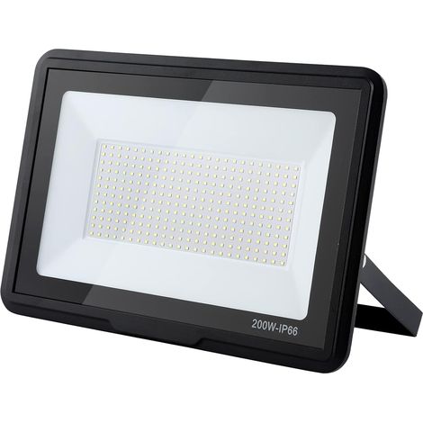 Led-außenstrahler, 200w 25000lm Led-außenspot, 6000k Led-außenstrahler, Ip66 Wasserdichte Sicherheitsbeleuchtung Für Garten, Garage, Hof, Parkplatz (kaltweiß, 200w)