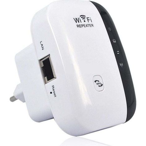 Starker Wifi-repeater 300mbps, Starker 2,4-ghz-wifi-verstärker, Wifi-reichweitenverstärker, Kabelloser Wifi-extender Mit Ethernet-anschluss, Wifi-verstärker, Wps-schutz