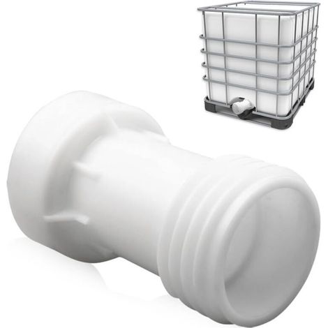 Ibc-tankzubehör, Ibc-adapter S60x6, 60 Mm Abstandshalterverlängerung, 1000-l-tankventil, Grobes Kunststoffgewinde S60x6, Ibc-containerzubehör, Anschluss Für Re