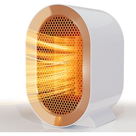 Heizlüfter, Tragbarer Elektrischer Heizkörper 1200 W, Mini-heizgerät Für Den Innenbereich, Kleiner Heizlüfter Geeignet Für Badezimmer, Keller, Schlafzimmer, Wohnzimmer Und Büro