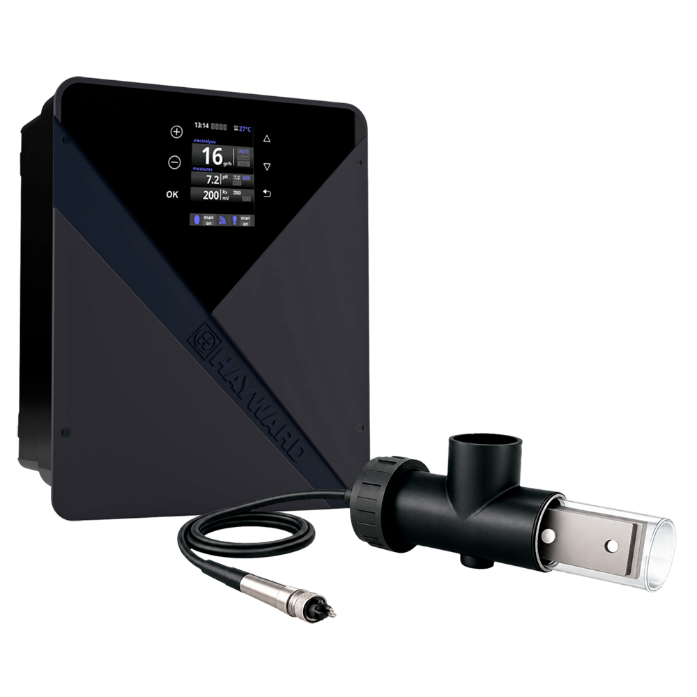 Salzelektrolysegerät Hayward Aquarite Flo Advanced Ng 33 G/h – Schwimmbecken 150 M³