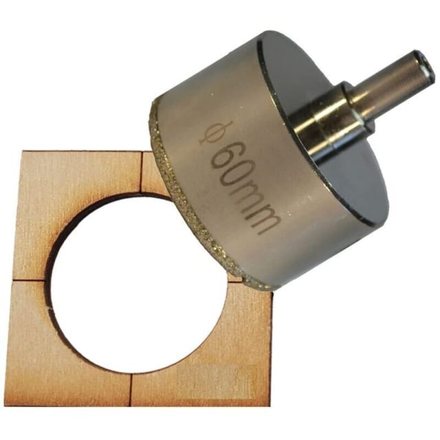 6,5-cm-diamantlochsäge Für Porzellan- Und Keramikfliesen, Spülbeckenabläufe Und Granitarbeitsplatten. 6,5-cm-lochsäge Für Duschinstallationen, 6,5-cm-glaslochsäge.