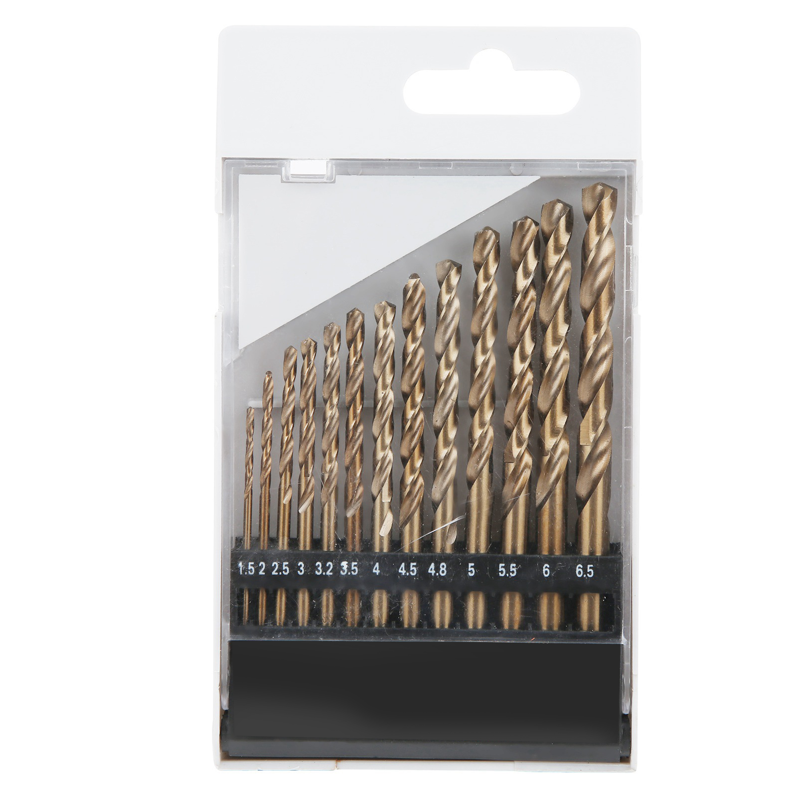 Set Mit 13 Kobaltbestückten Spiralbohrern, Mehrzweck-holzbohrer 1,5–6,5 Mm