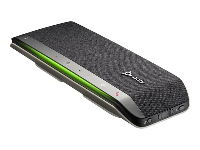 Poly – Intelligenter Lautsprecher Poly Sync 40+ Bluetooth (Plantronics) - Flexible Arbeitsräume - Verbindung zu einem PC/Mac über