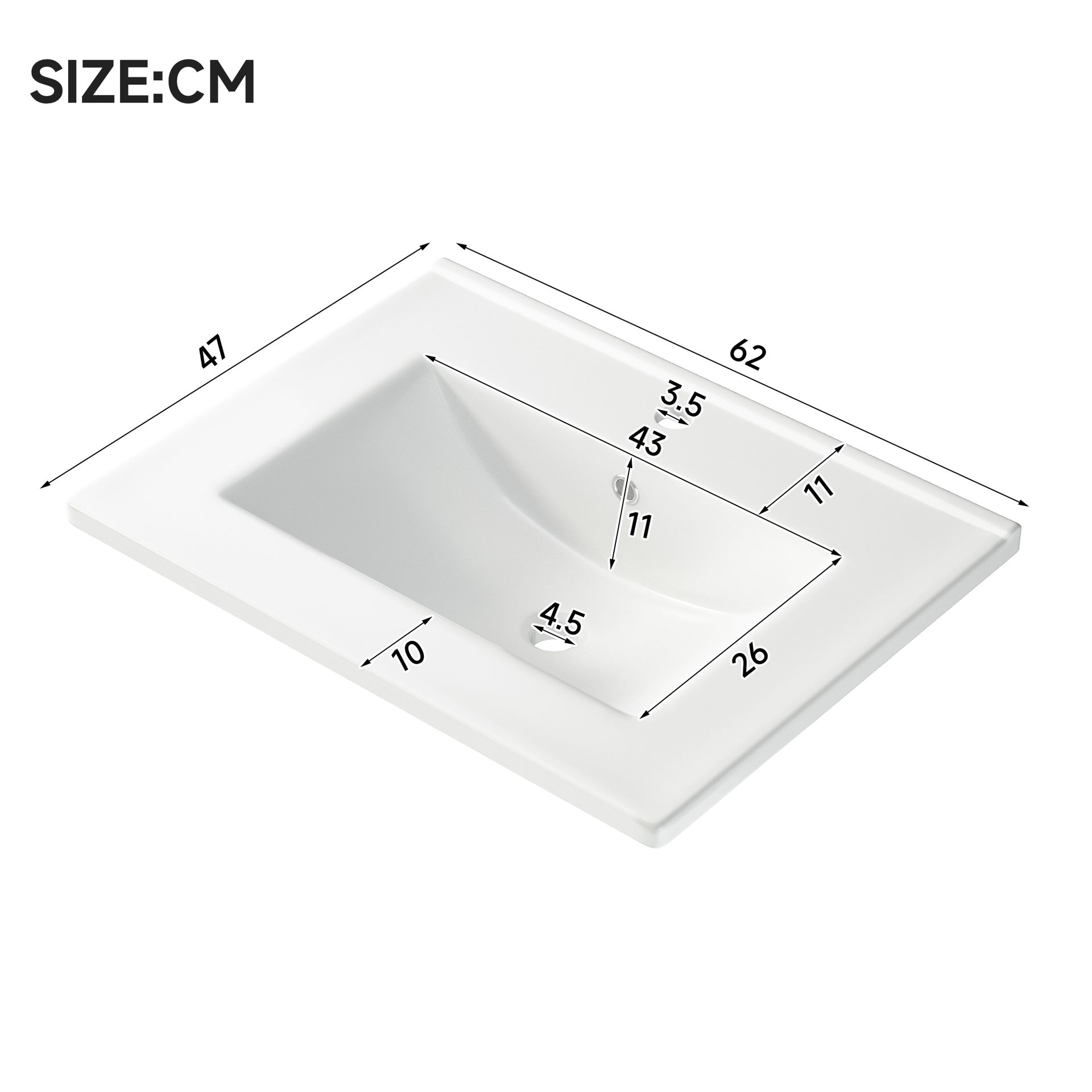 Möbelstück Aus Mdf In Weiß 62 X 47 X 90 Cm Homaire