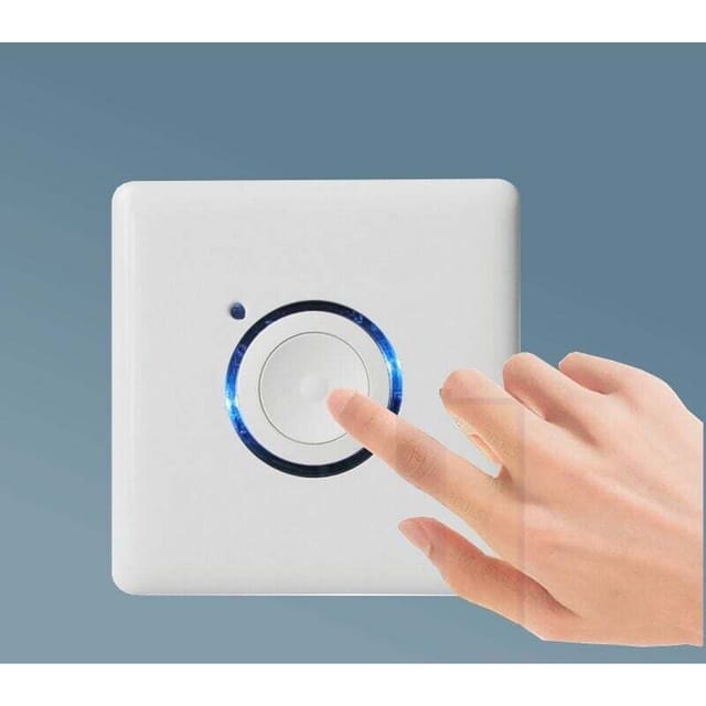 Gabrielle - Wand-Timer, AC110–250 v, LED-Touch-Timer für den Außenbereich, 16 Stufen, Verzögerungseinstellungen, digitaler Countdown-Timer,