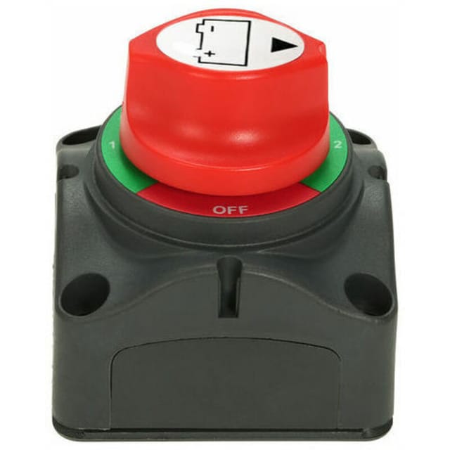 Gabrielle - Doppelbatterie-Wahlschalter, 12 V/24 v Batterie-Hauptschalter, 300 a, 4-Positionen-Wahlschalter für Auto, Wohnmobil, Boot