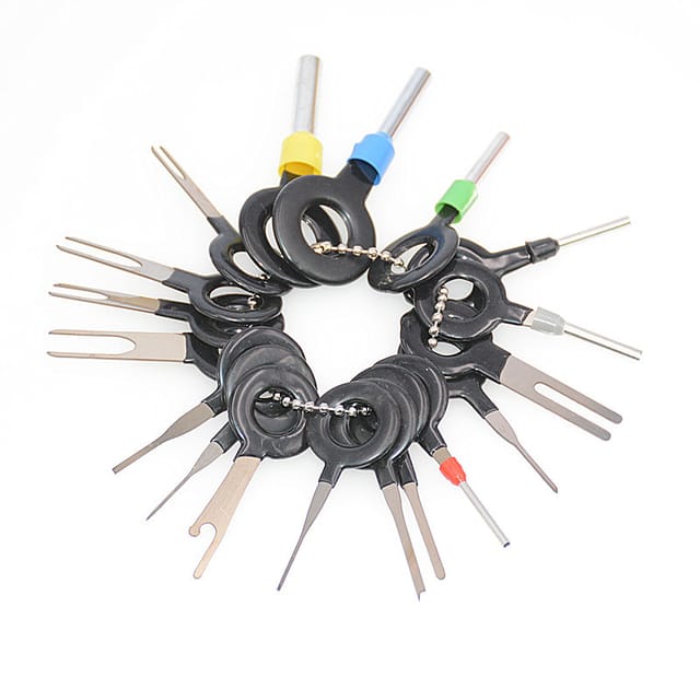 Ccykxa - 18-teiliges Auto-Entriegelungswerkzeug, Auto-Klemmen-Entfernungswerkzeug-Set, Auto-Kabelstecker-Entfernung,
