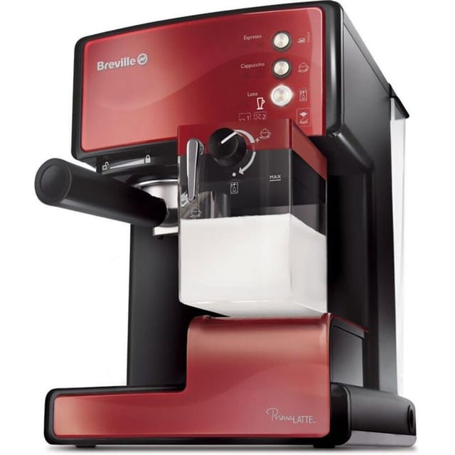 Breville Prima Latte Kaffeemaschine rot 15 Bar