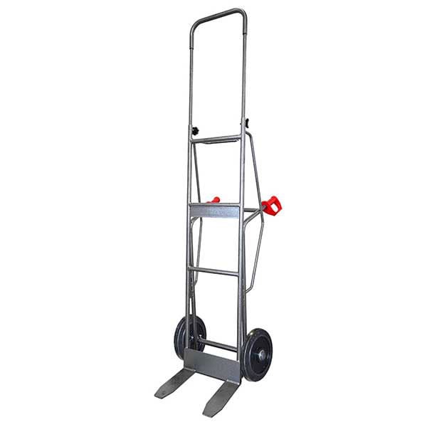 Sackkarre mit Gabeln 250kg - Elastomerräder schwarz geräuscharm - DMPO250-RSN