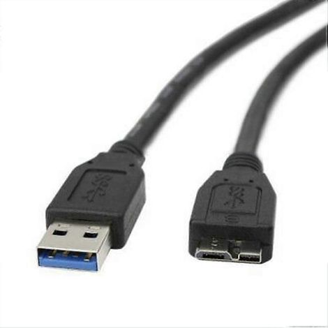 Câble Usb 3.0 Micro-b, 2 M, Transfert De Données Ultrarapide Pour Disques Durs Portables, Compatible Avec Western Digital, Seagate, Toshiba, Samsung Et Autres.