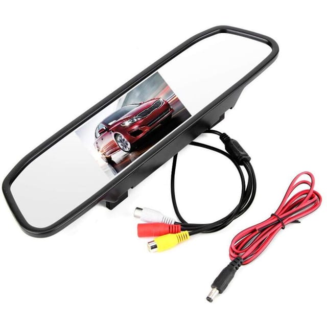 Zoternen - Yctze Rückspiegelmonitor, 4,3 Zoll Auto-Rückspiegelmonitor tft hd LCD-Bildschirm 2-Kanal-Videoeingang für Automonitor Rückspiegelmonitor