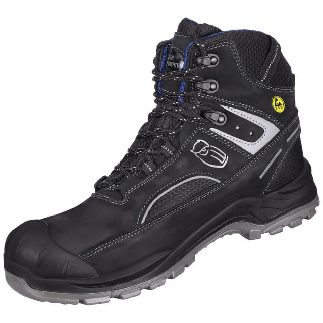 Leibwächter - Sicherheitsstiefel Wien L6128 S3 esd Gr. 40 schwarz/blau
