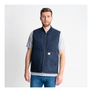 Heavy Work Vest Padded bci cotton s Navy - Stier