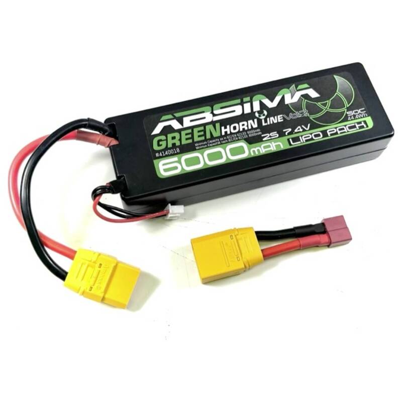 [gebraucht] B-ware Absima Modellbau-akkupack Lipo 7.4v 6000mah 50c Stick Xt90 Für Rc Fahrzeuge