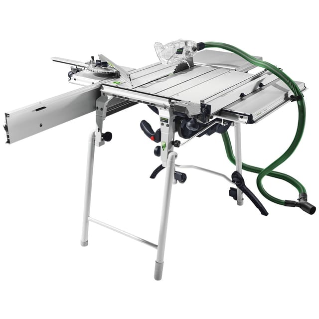 Festool - Tischzugsäge cs 50 EBG-Set precisio, incl. 1x Kreissägeblatt, Absaug-Set, Schiebetisch, Zubehör, Karton