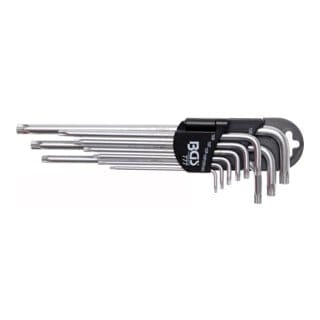 Bgs Technic - Winkelschlüssel-Satz extra lang TS-Profil (für Torx Plus) TS10 - TS50 9-tlg.
