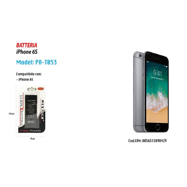 Maxtech - Trade Shop - mit iphone 6S ricambone smartphone 1715MAH PA-T053 -