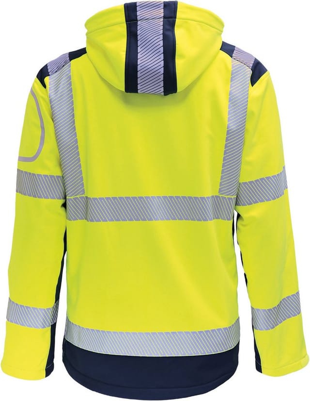 Vizwell Warnschutz-Softshelljacke VW177T Gr. 2XL gelb