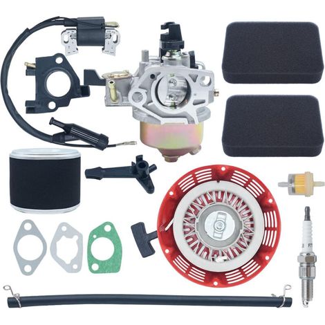 Vergaser Für Honda Gx390 Gx340 Mit Luftfilter – Seilzugstarter, Zündkerze, Zündspule – Ersatzteil 16100-zf6-v01