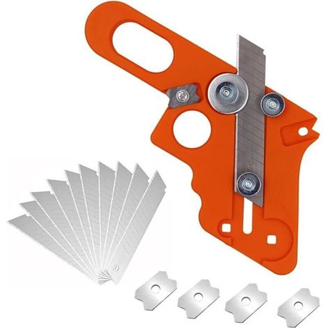 Kantenfräser Für Kanten, Mit 10 Ersatzklingen, Einhand-kantenfräser, Fasenfräser, Manuelles Schneidwerkzeug Für Holzkantenleisten