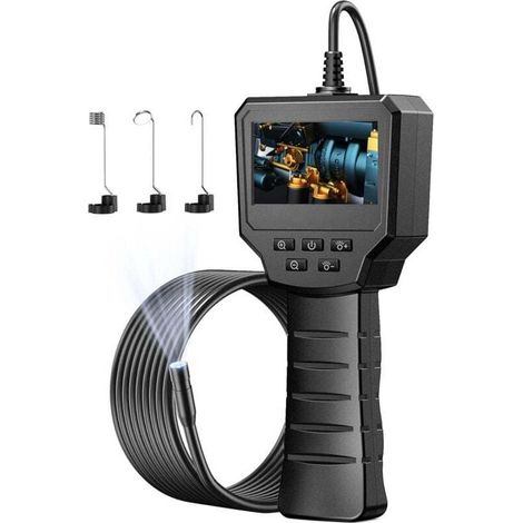 2,4-zoll-inspektionskamera 1440p Hd – Wasserdicht Ip67 – 5 M Halbsteifes Kabel – 6 Einstellbare Leds – 70° Sichtwinkel