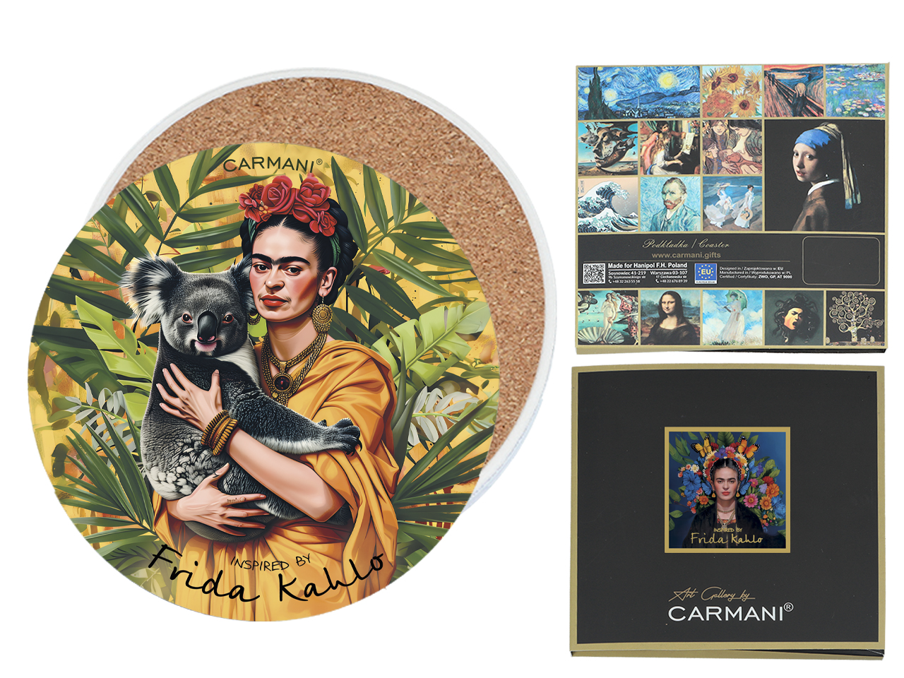 Frida Kahlo Runder Keramik-tischset, Küchentisch- Oder Wohnzimmerdekoration