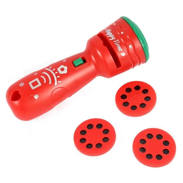 Roter Batteriebetriebener Weihnachtstaschenlampenprojektor Mit Bildern