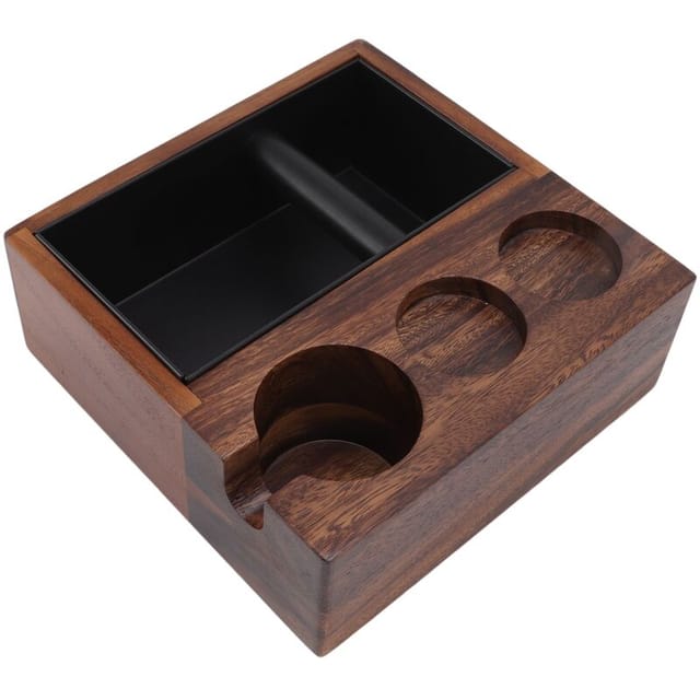 Eosnow - Kaffeefilter-Manipulationshalter aus Holz, Siebträgerständer, für Zuhause, Küche, Café, Maschinenzubehör