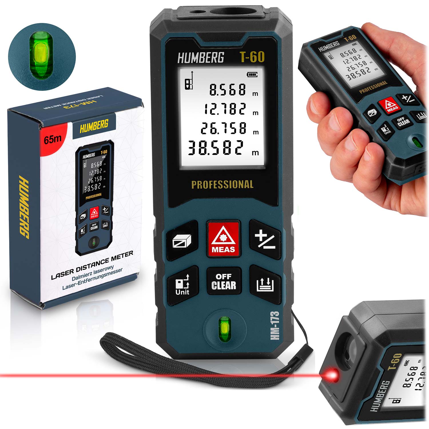 Humberg Hm-173 60m Laser-entfernungsmesser