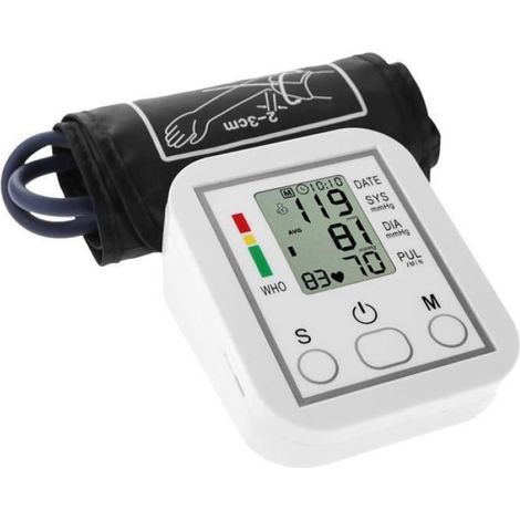 1 Pc Utile Petit Durable Pratique Tensiomètre Électronique Manomètre Bras Sphygmomanomètre Pour La Maison Manometre