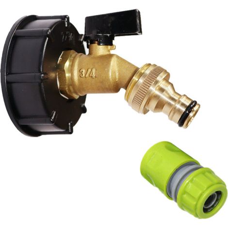 Ibc-adapter Für Fass Und Gartenschlauch + Adapter / Geeignet Für Eine Vielzahl Von Anwendungen