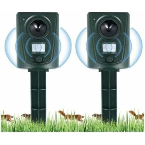 Ultraschall-abwehrmittel Für Katzen Und Hunde – Bewegungsmelder Bis Zu 30 M – Wetterfest Und Wasserdicht – Für Gärten Und Bauernhöfe
