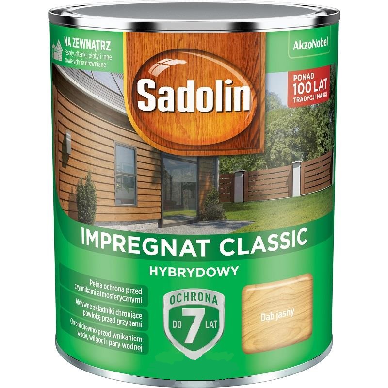 Sadolin Classic Hybrid Impregnater 7 Jahre Helle Eiche 0,75 L - 5 Sach.dj0,75