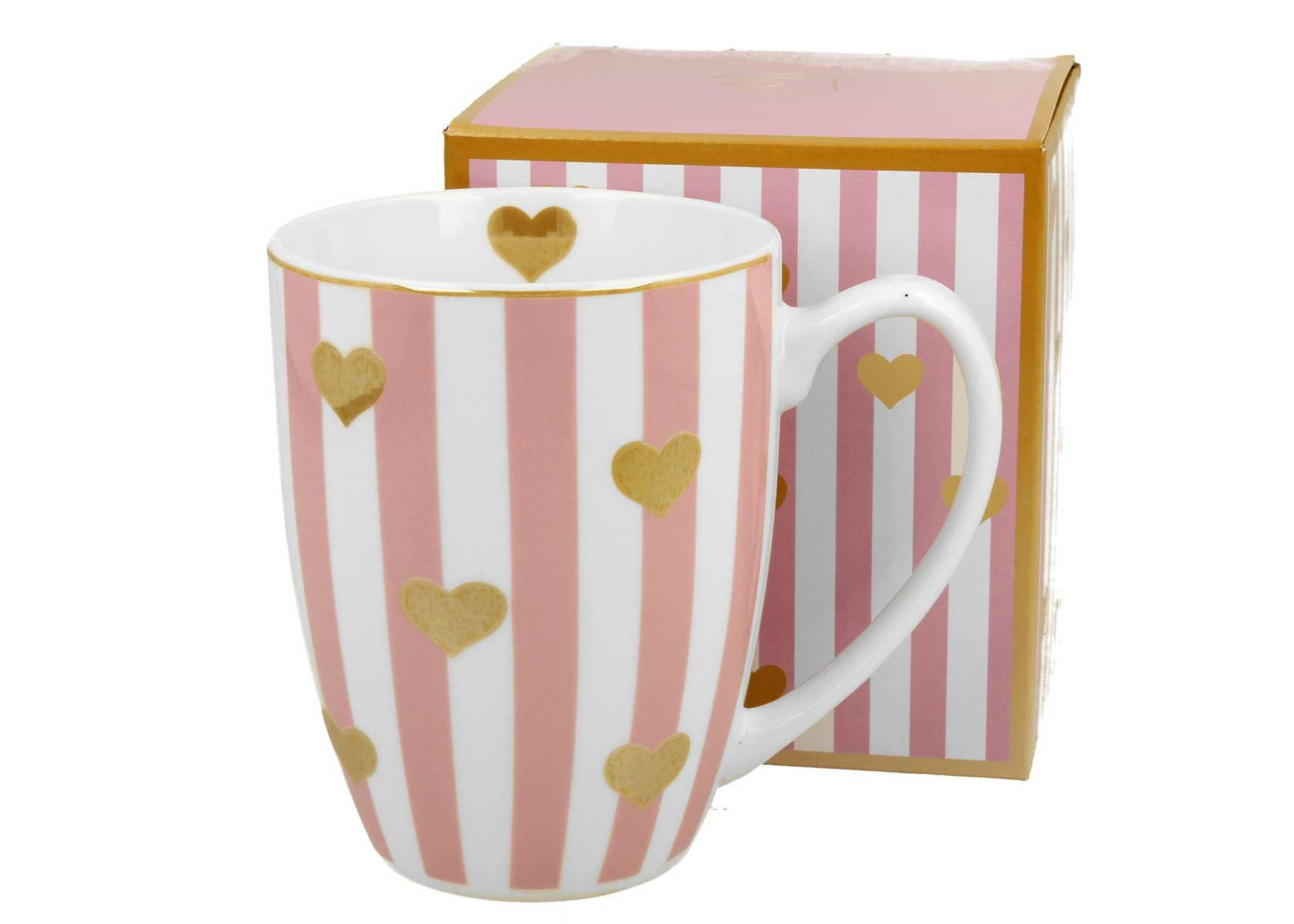 Klassischer Rosa Herzbecher 360 Ml