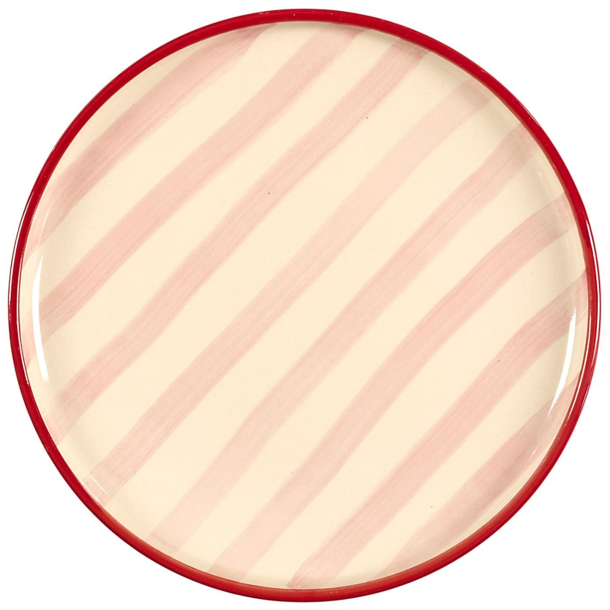 Dolce Vita Dessertteller 20 Cm Rosa Gestreift