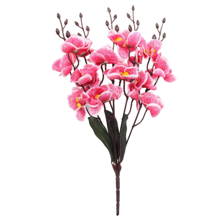 Künstliche Rosa Orchideen Im Strauß – 5 Stück, 38 Cm Hoch