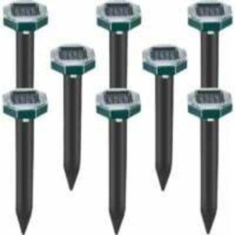 8er-pack Solarbetriebene Ultraschall-maulwurf-vertreiber Gegen Maulwürfe, Schlangen Und Wühlmäuse Für Rasen, Garten Und Hof